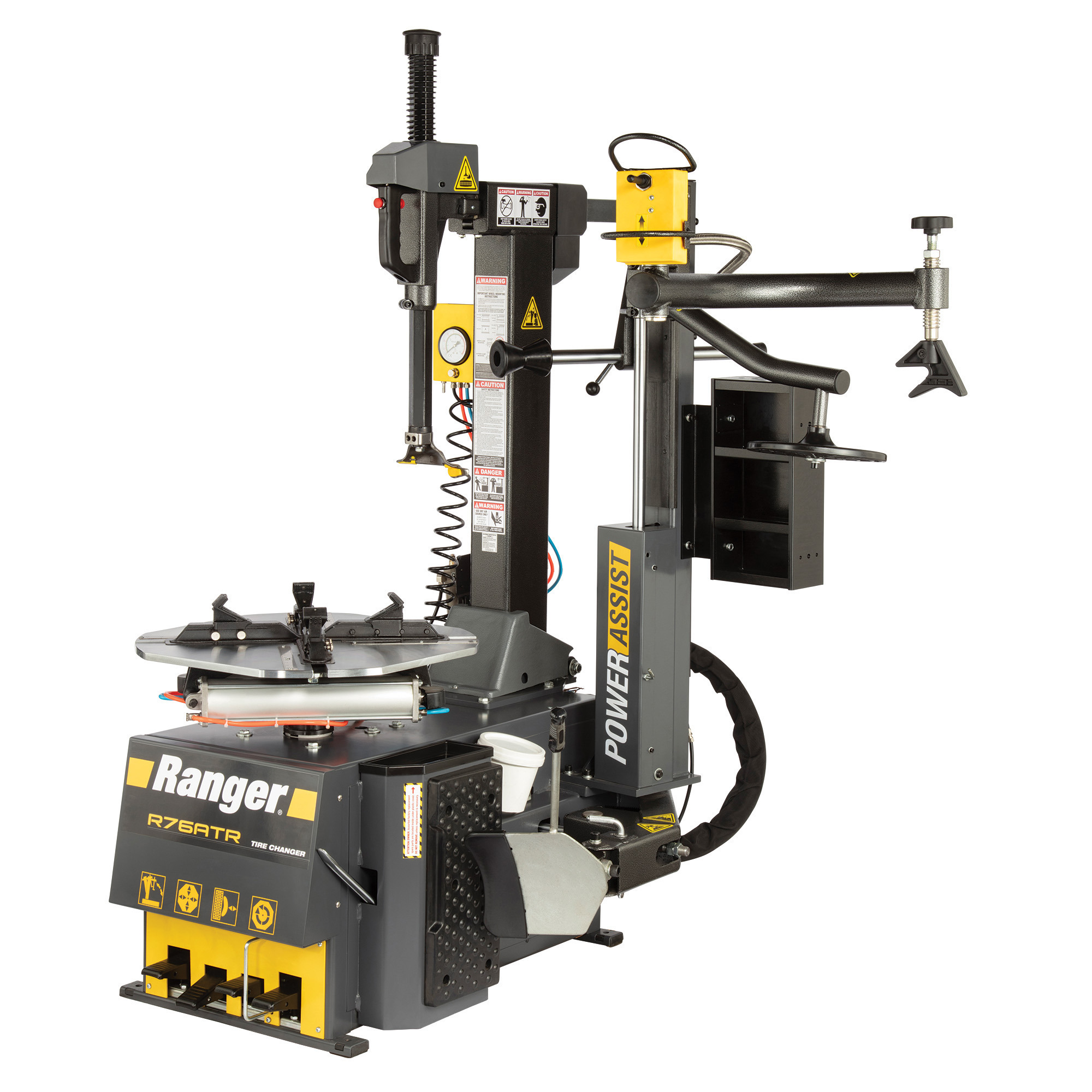 Ranger, Tire Changer Tilt-Back Right-Tower Single Assist, Power Type Electric, Control Type Foot Pump, Volts 110 Model# R76ATR-L